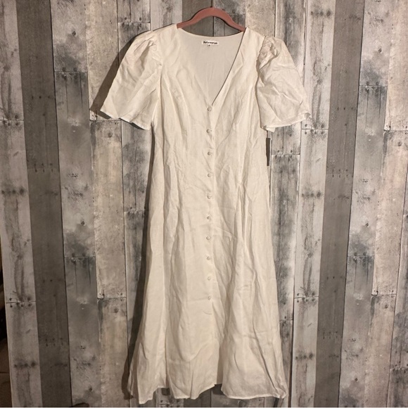 Reformation White Midi Dress - Picture 7 of 8